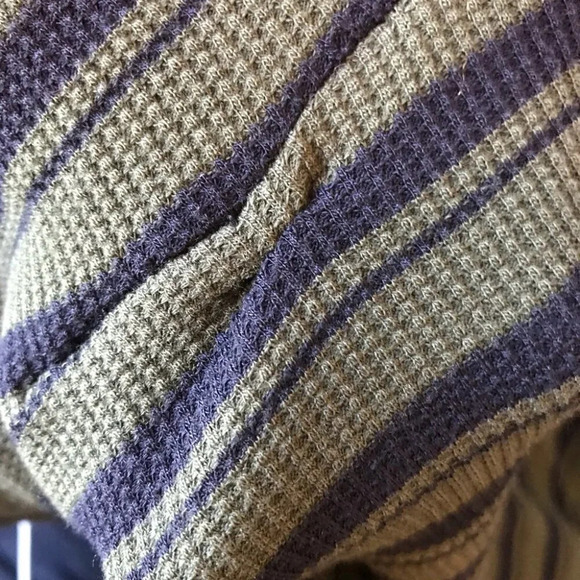 Splendid Thermal Cardigan Womens Size XS Draped Oversized Black Army Green - Picture 8 of 8